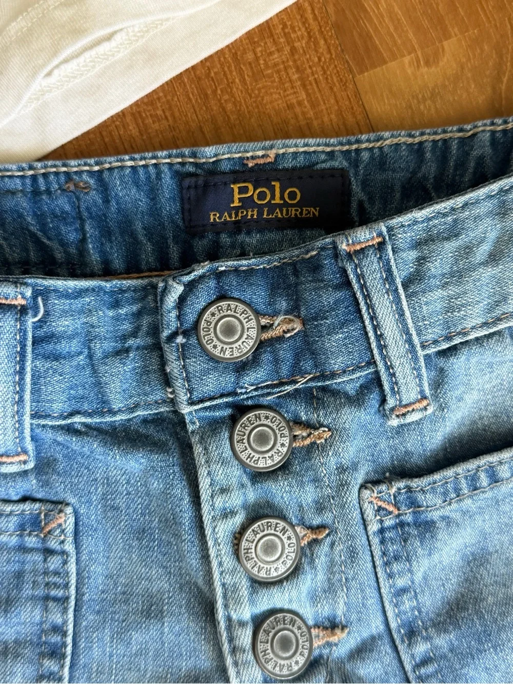 Ralph Lauren Button-Front Girls' Shorts and Zara t-shirt size 6-7
